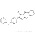 2,4-Oxazolidindion, 5-Methyl-5- (4-phenoxyphenyl) -3- (phenylamino) - CAS 131807-57-3